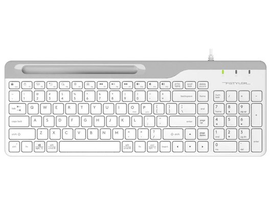 Клавиатура проводная A4Tech Fstyler FK25 белый/серый (FK25 WHITE)